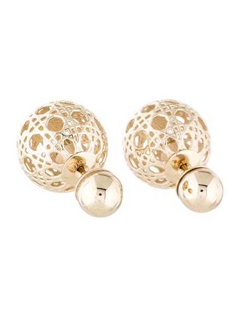 dior gold tribal earrings|genuine Dior tribales.